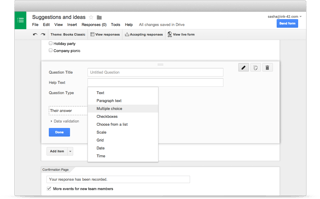 Picture of Google Forms