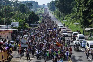 Picture of Central American migrant caravans