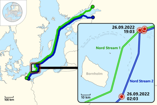 Picture of 2022 Nord Stream gas leaks