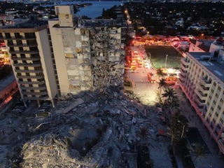 Picture of Surfside condominium collapse
