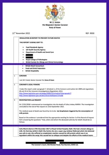 Picture of Prevention of future deaths report