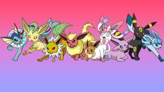 Picture of evolutionary line of Eevee