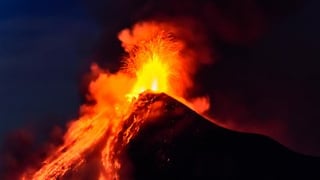 Picture of volcanic eruption