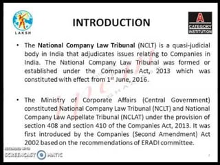 Picture of National Company Law Tribunal
