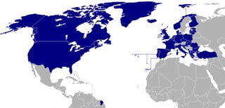 Picture of Member states of NATO