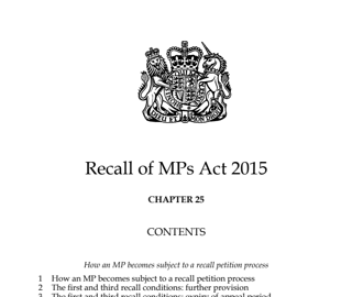 Picture of Recall of MPs Act 2015