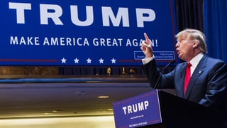 Picture of Donald Trump presidential campaign, 2016