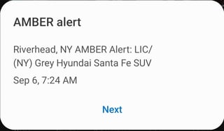 Picture of Amber alert