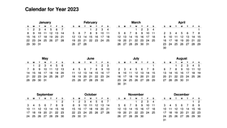 Picture of calendar