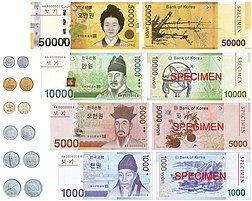 Picture of South Korean won