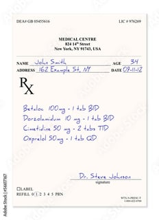 Picture of Medical prescription