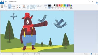 Picture of Microsoft Paint