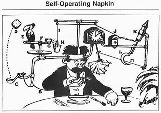 Picture of Rube Goldberg machine