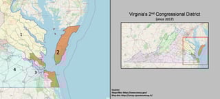 Picture of Virginia's 2nd congressional district
