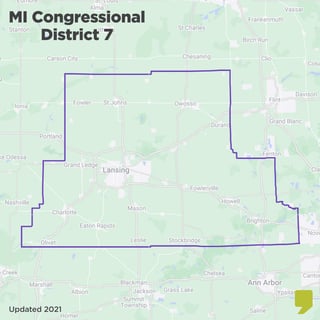 Picture of Michigan's 7th congressional district