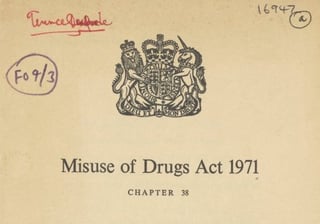 Picture of Misuse of Drugs Act 1971