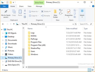 Picture of File Explorer