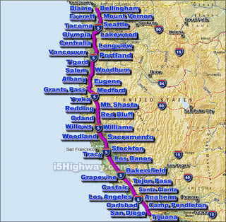 Picture of Interstate 5 in California