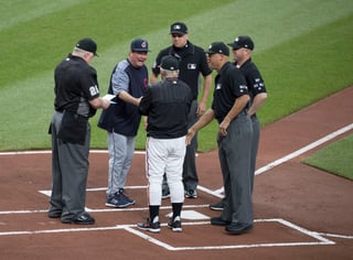 Picture of baseball umpire