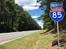 Picture of Interstate 85 in Virginia