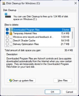 Picture of Disk Cleanup