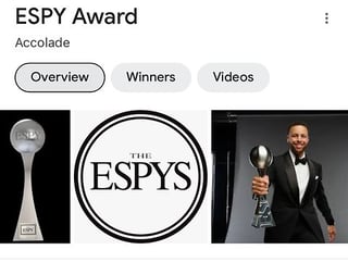Picture of ESPY Award
