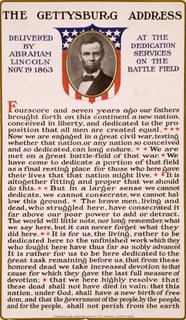 Picture of Gettysburg Address