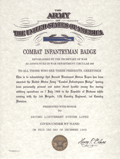 Picture of Combat Infantryman Badge