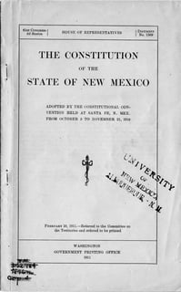 Picture of Constitution of New Mexico