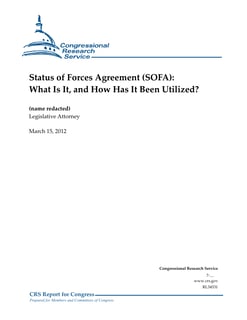 Picture of Status of forces agreement