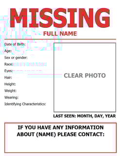 Picture of Missing person