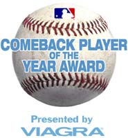 Picture of Major League Baseball Comeback Player of the Year Award