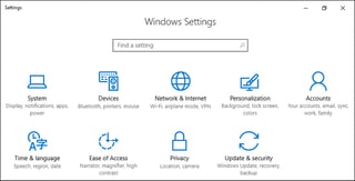 Picture of System Settings