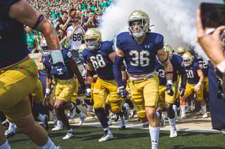 Picture of Notre Dame Fighting Irish football