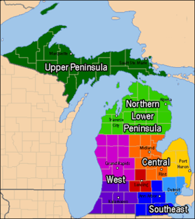 Picture of Lower Peninsula of Michigan