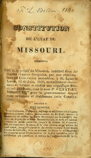 Picture of Constitution of Missouri