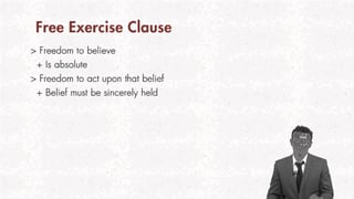 Picture of Free Exercise Clause