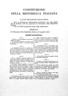 Picture of Constitution of Italy