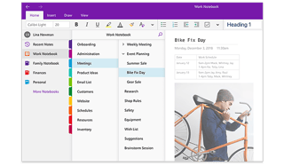 Picture of Microsoft OneNote