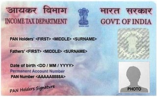 Picture of Permanent account number
