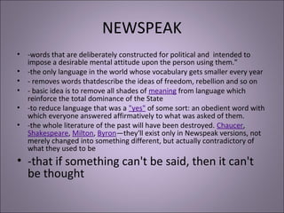 Picture of Newspeak