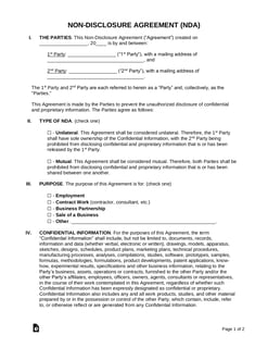 Picture of Non-disclosure agreement