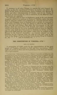 Picture of Constitution of Virginia