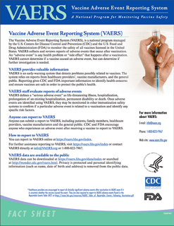 Picture of Vaccine Adverse Event Reporting System
