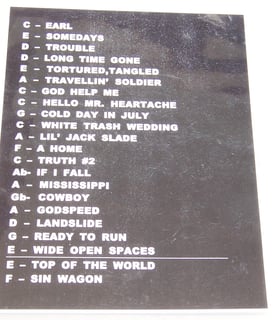 Picture of Set list