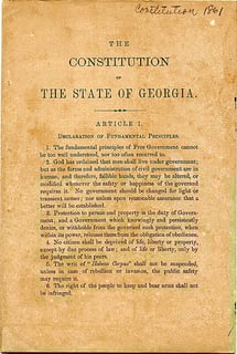 Picture of Constitution of Georgia