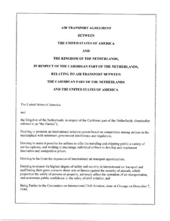 Picture of Air transport agreement