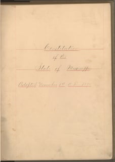 Picture of Constitution of Mississippi