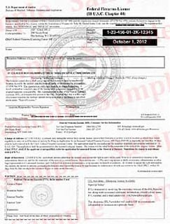 Picture of Federal Firearms License