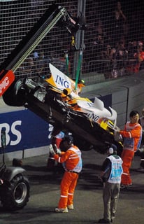 Picture of Renault Formula One crash controversy